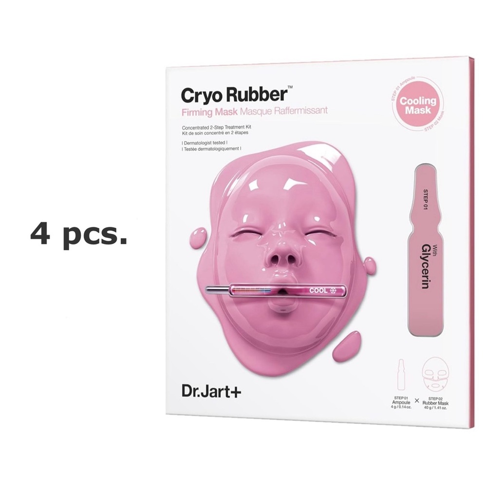 DR JART (4 pcs.) Cryo Rubber Firming Mask – Expiration Date 05/2028